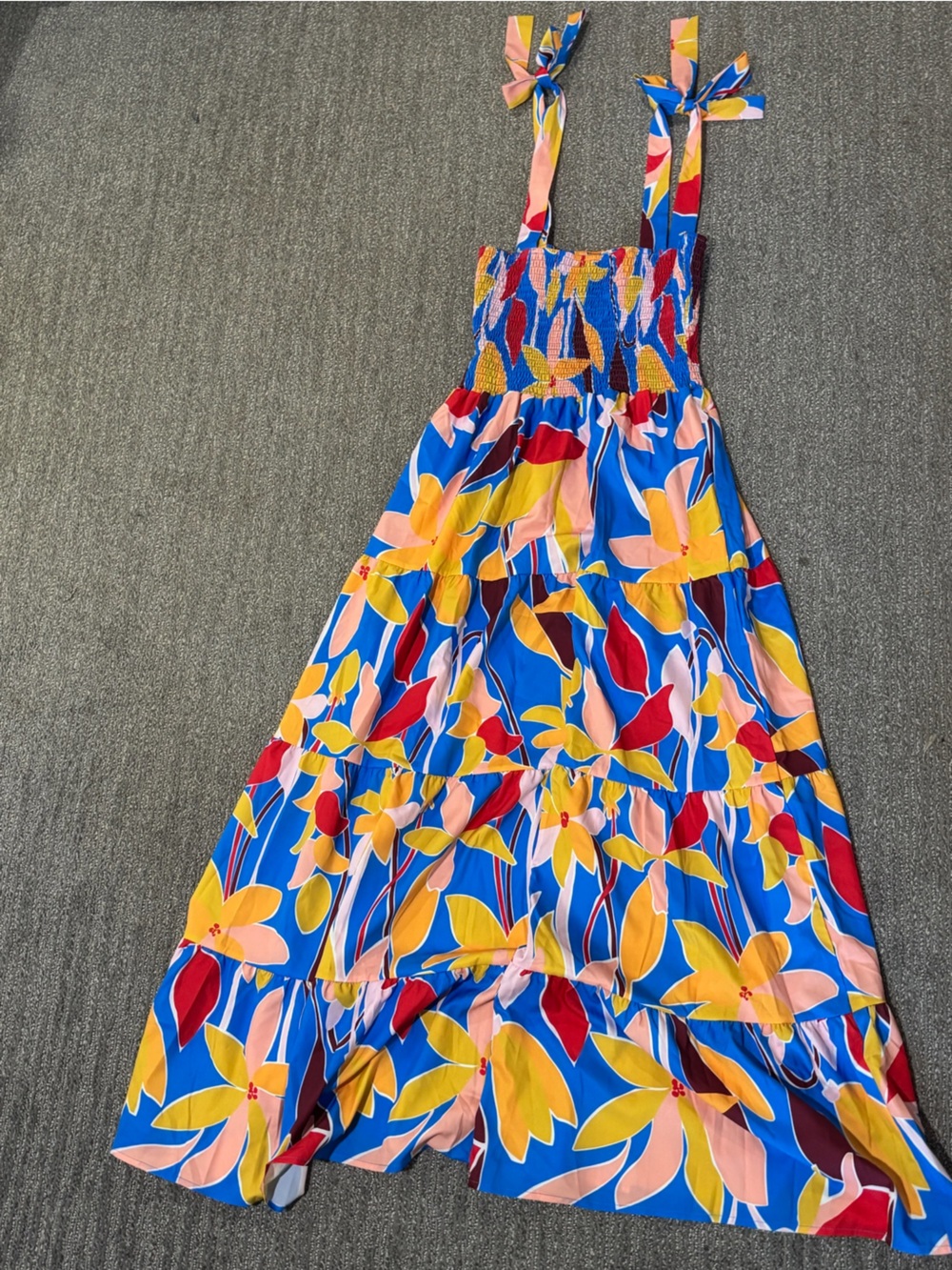 Blue floral Amazon maxi dress! Never worn!